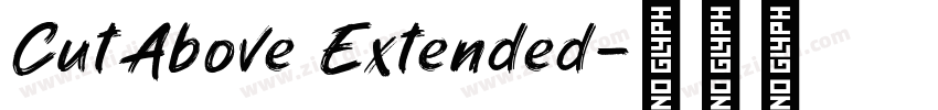 CutAbove Extended字体转换